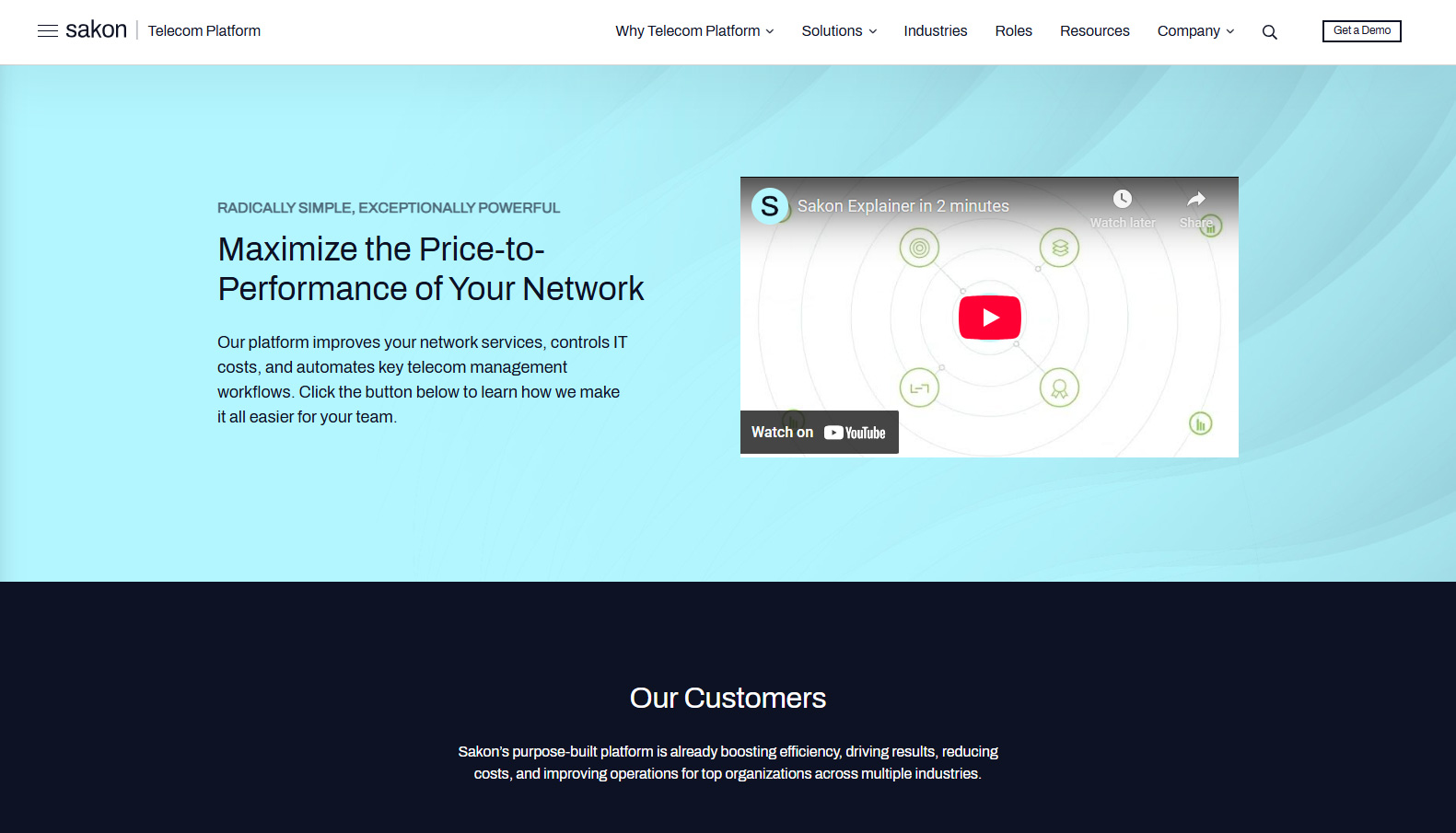 Sakon telecom expense platform